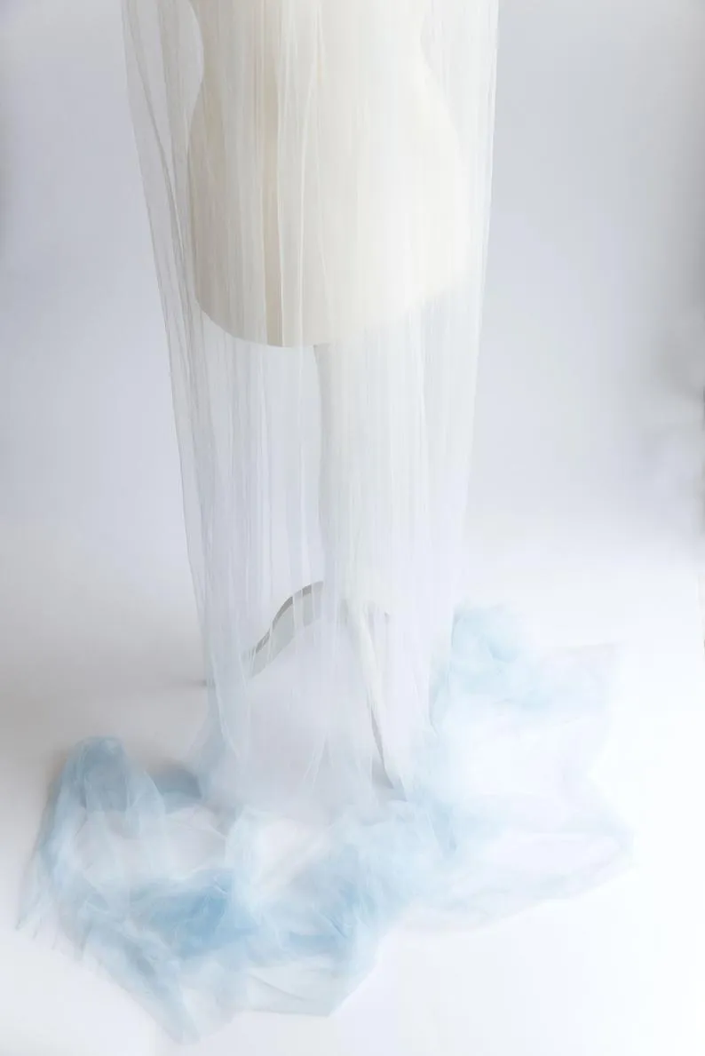 Ombre veil, Dip dyed veil - IRIS