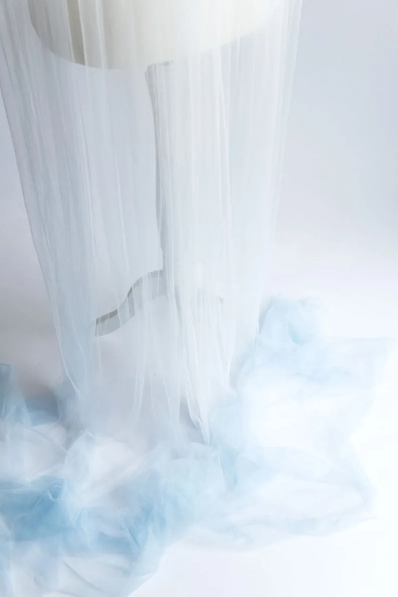 Ombre veil, Dip dyed veil - IRIS