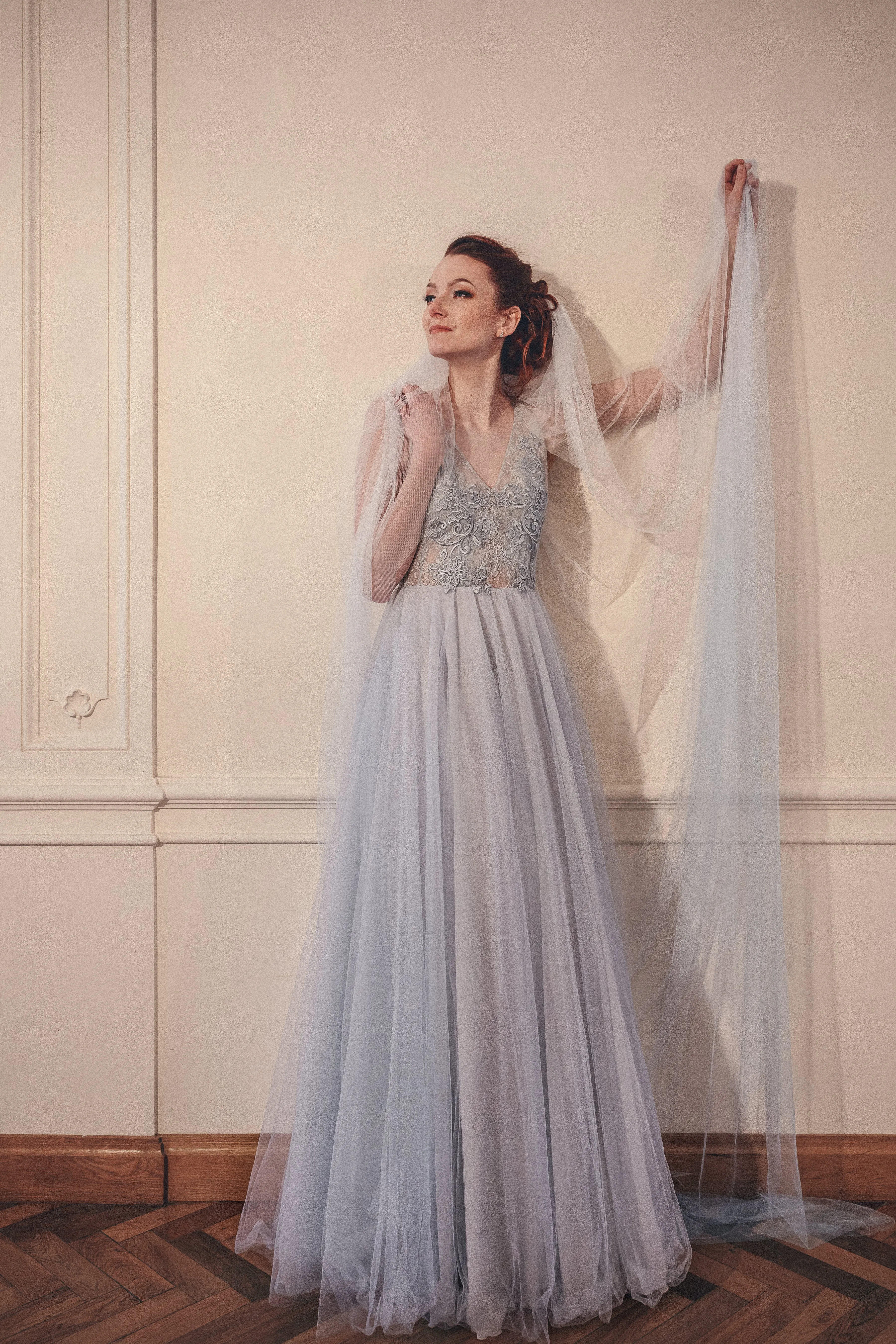 Ombre veil, Dip dyed veil - IRIS
