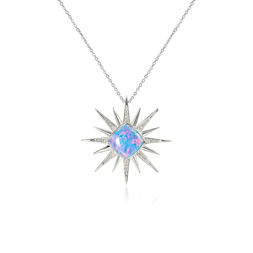 Opal Art Deco Hoku Pendant