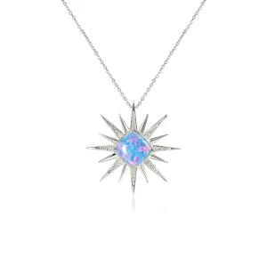 Opal Art Deco Hoku Pendant