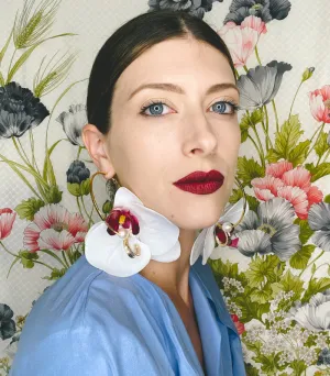 Orchid Hoop (single earring) by Klungsee
