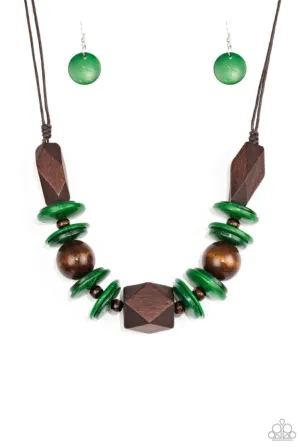 Pacific Paradise Green Necklace - Paparazzi Accessories