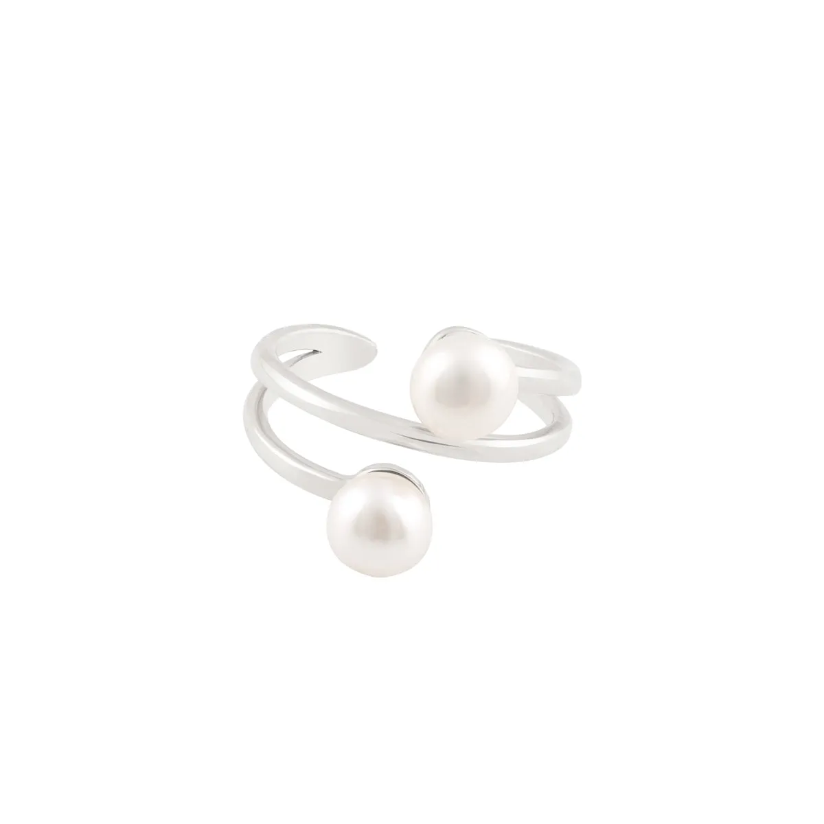 Pearl Spiral Ring