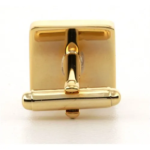 Personalised Engraved Square Gold Cufflinks