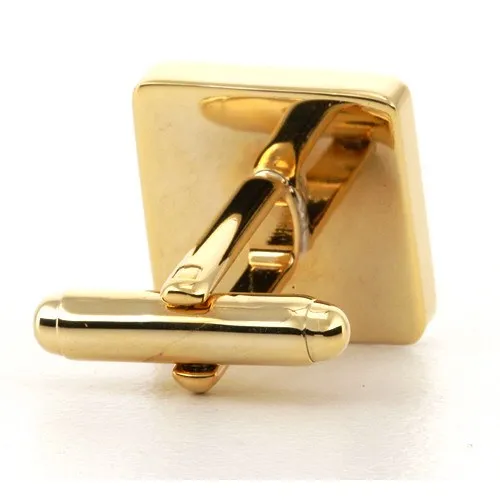 Personalised Engraved Square Gold Cufflinks