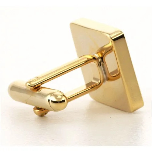 Personalised Engraved Square Gold Cufflinks