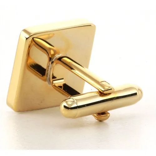 Personalised Engraved Square Gold Cufflinks