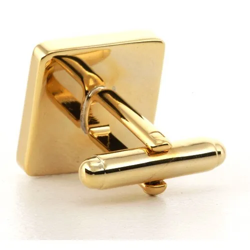 Personalised Engraved Square Gold Cufflinks