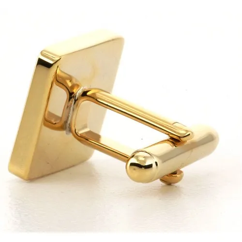 Personalised Engraved Square Gold Cufflinks