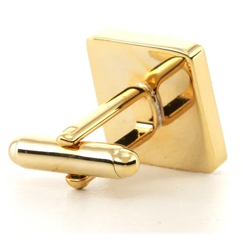 Personalised Engraved Square Gold Cufflinks