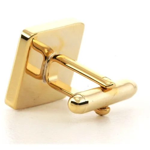 Personalised Engraved Square Gold Cufflinks