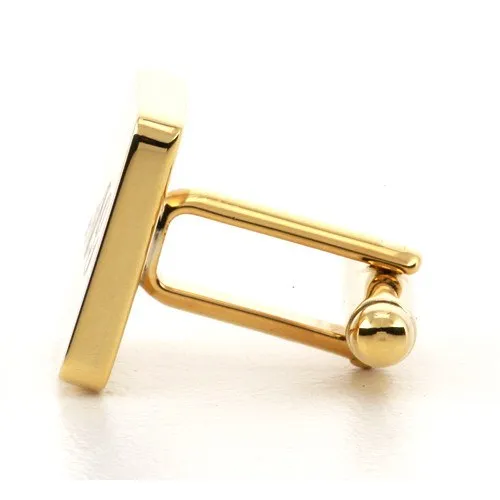 Personalised Engraved Square Gold Cufflinks