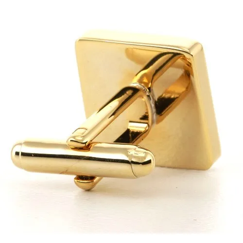 Personalised Engraved Square Gold Cufflinks