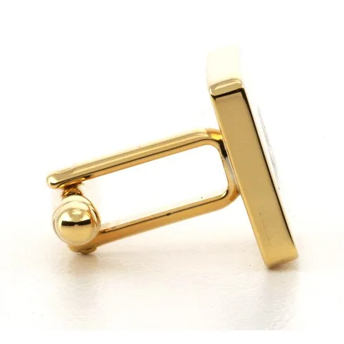 Personalised Engraved Square Gold Cufflinks