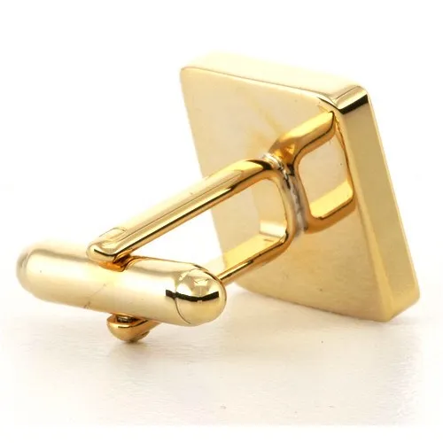 Personalised Engraved Square Gold Cufflinks