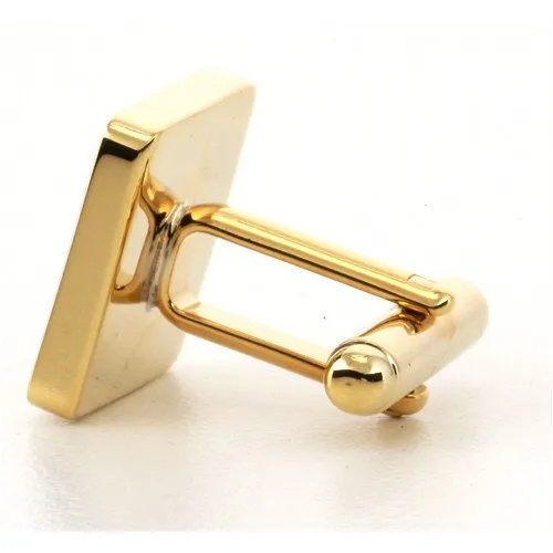 Personalised Engraved Square Gold Cufflinks
