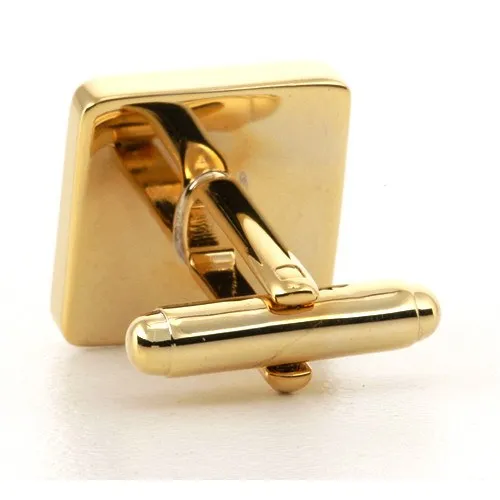 Personalised Engraved Square Gold Cufflinks