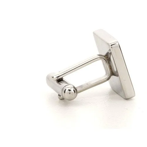 Personalised Silver Engraved Square Cufflinks
