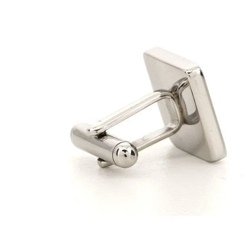 Personalised Silver Engraved Square Cufflinks