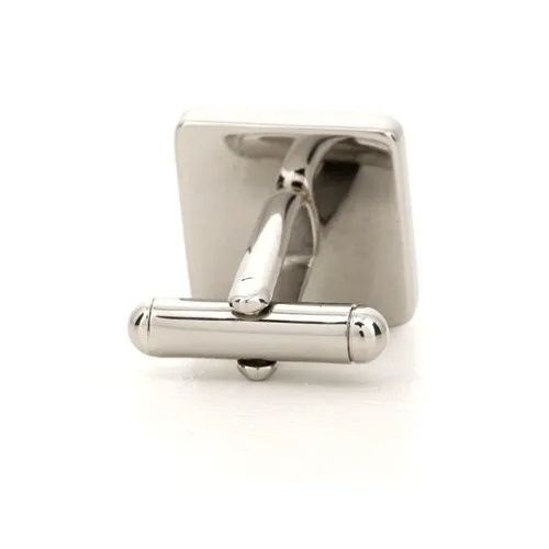 Personalised Silver Engraved Square Cufflinks