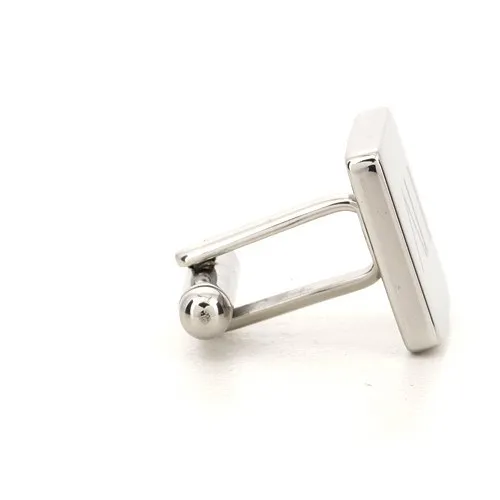 Personalised Silver Engraved Square Cufflinks