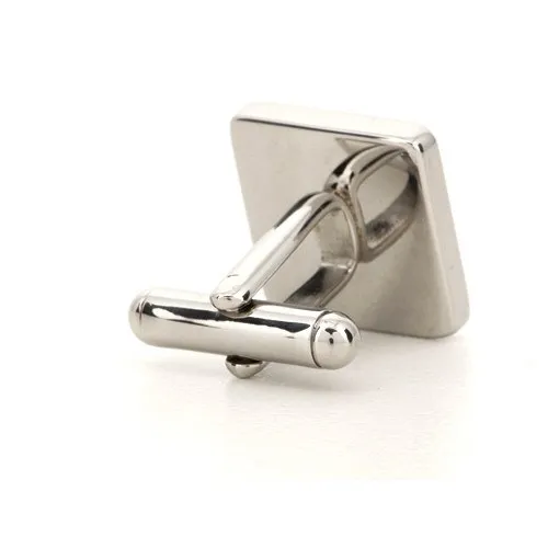 Personalised Silver Engraved Square Cufflinks