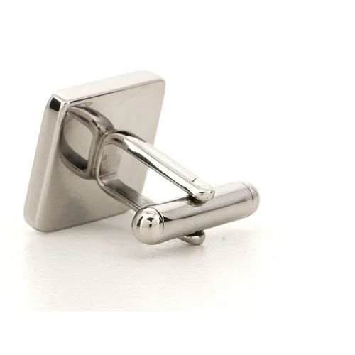 Personalised Silver Engraved Square Cufflinks