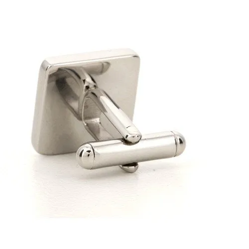 Personalised Silver Engraved Square Cufflinks