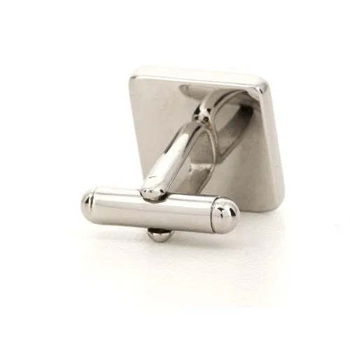 Personalised Silver Engraved Square Cufflinks