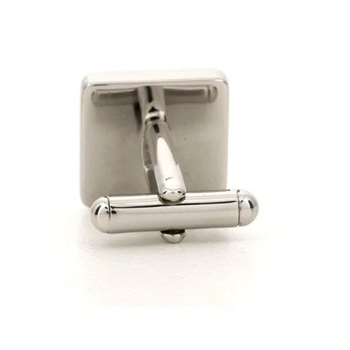 Personalised Silver Engraved Square Cufflinks