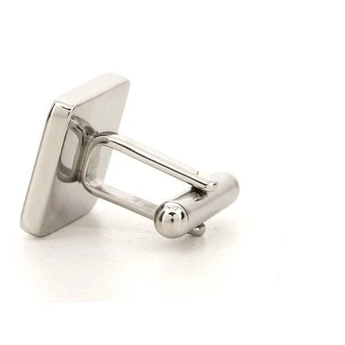 Personalised Silver Engraved Square Cufflinks