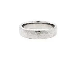 Platinum Textured 'Alchemy' 5mm Band