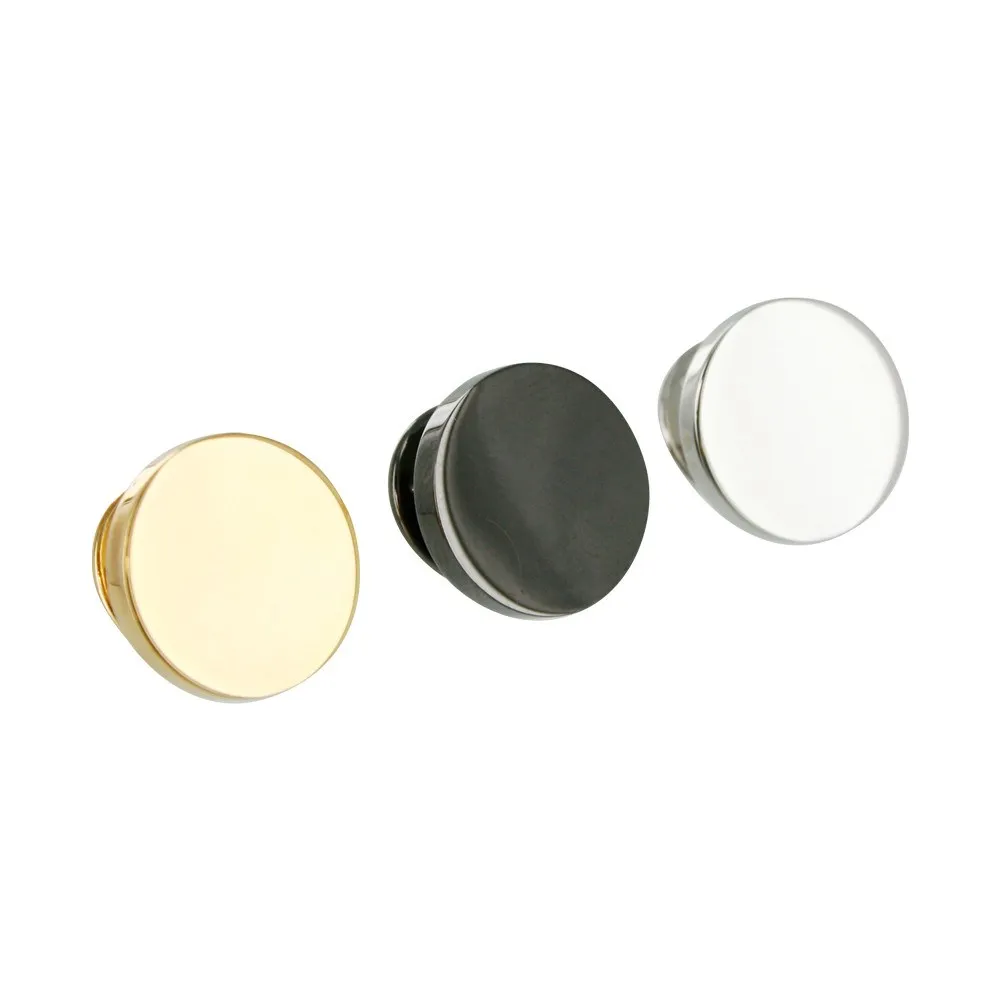 Silver Round Lapel Pin