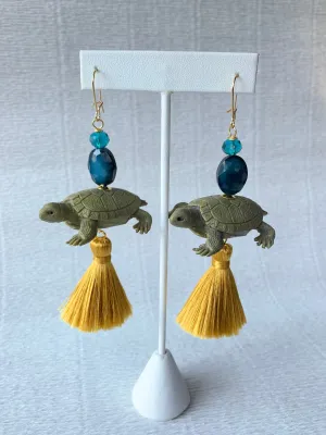 Steady As She Goes Turtle Earrings