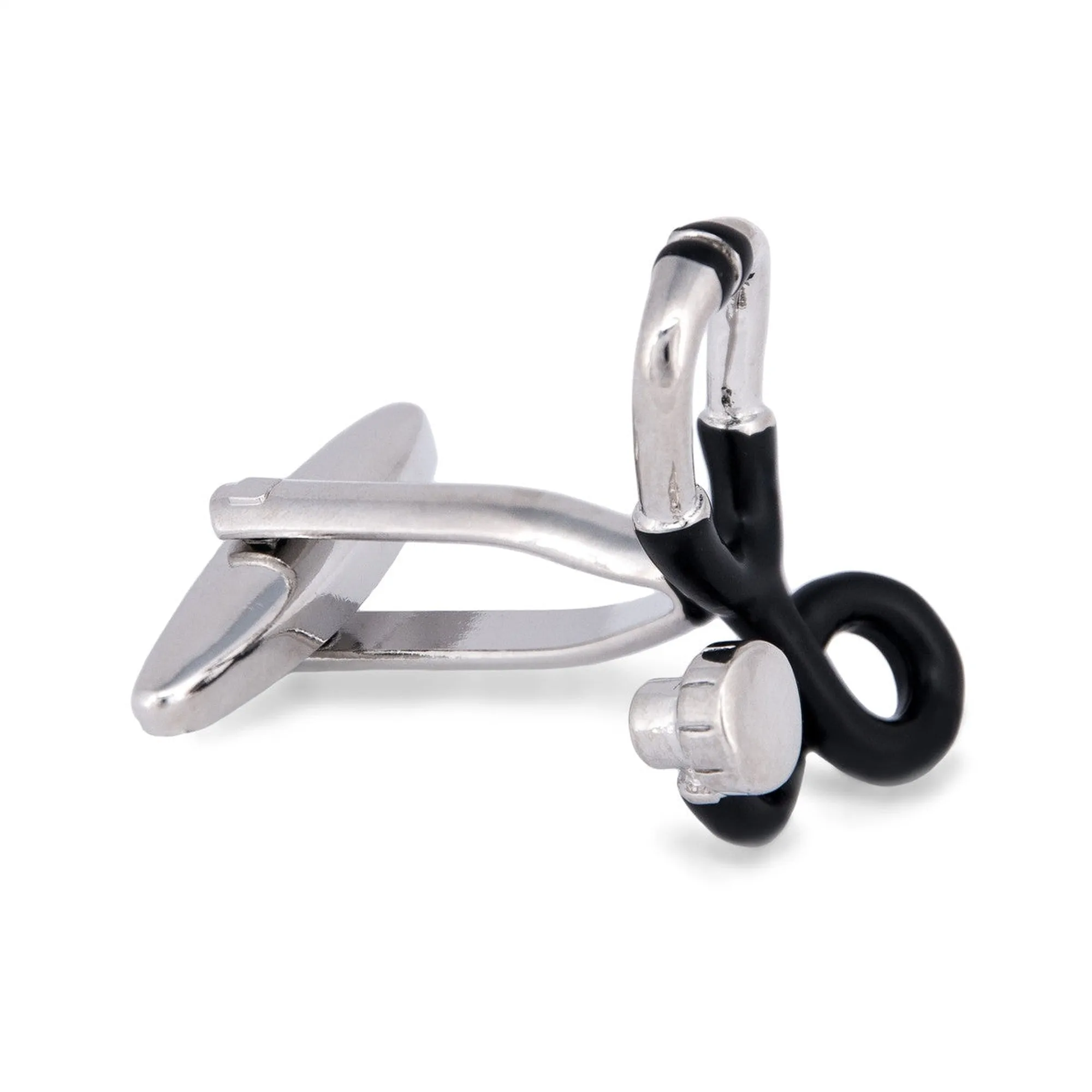 Stethoscope in Black Cufflinks