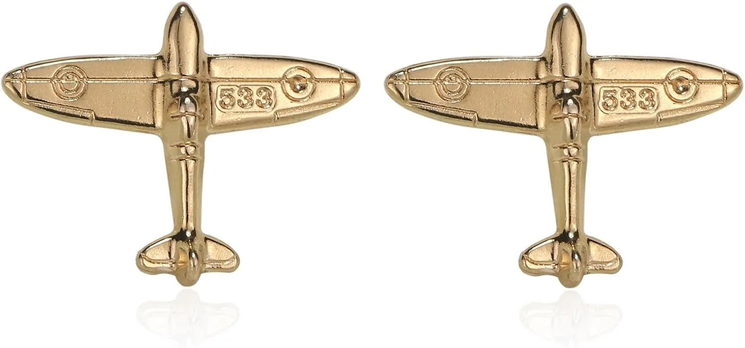 Tiande Plane Brooch Small Aircraft Vintage Cute Animal Brooch pins Male Shirt Brooch Novelty Suit and Vest pin (2 pcs)