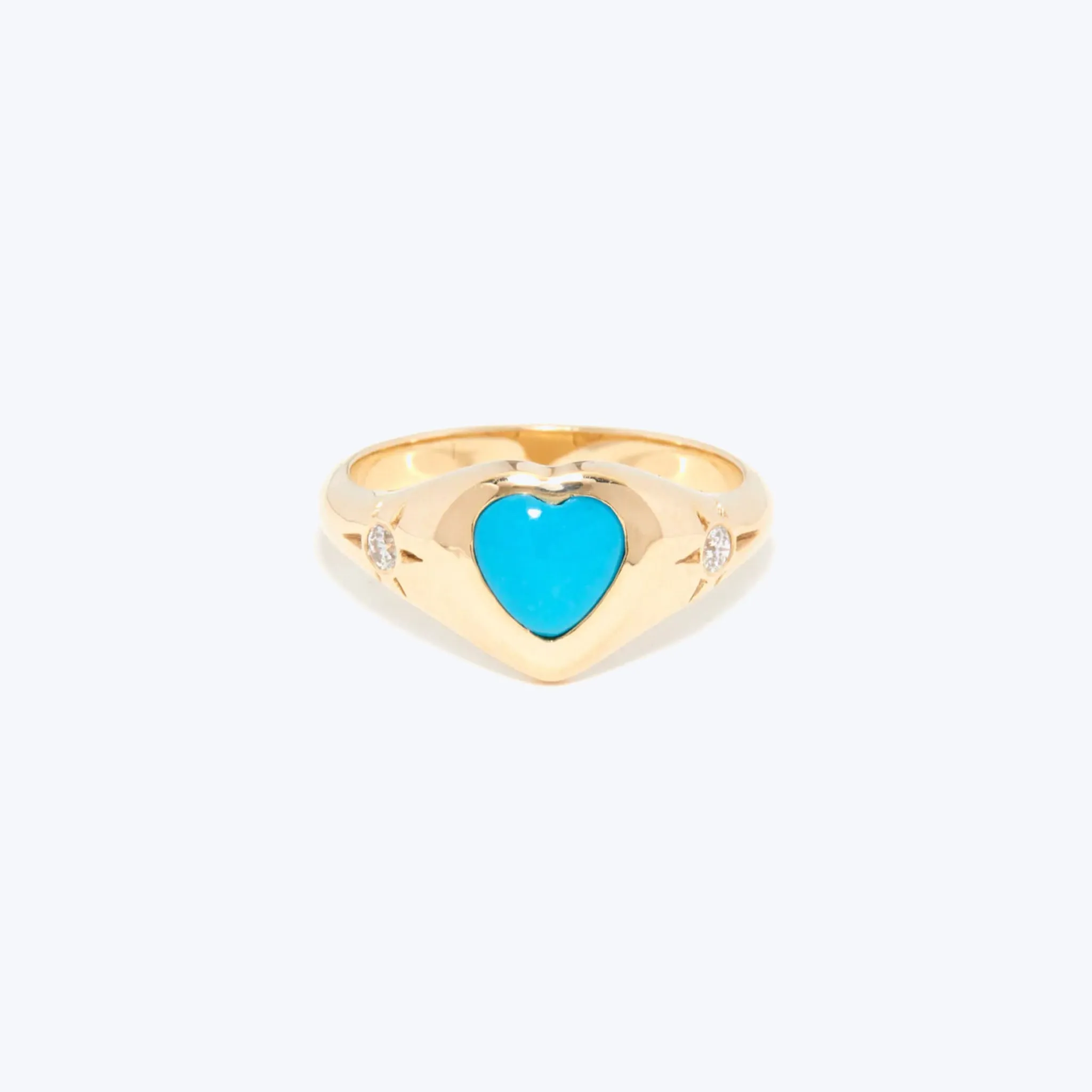 Turquoise Heart Ring