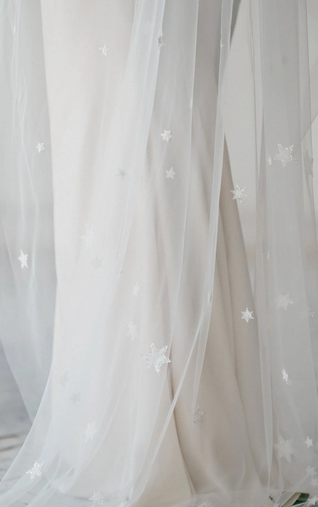 Veil with stars, Celestial veil - COELESTINE