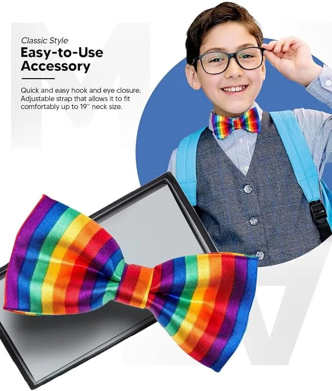 Vittorio Farina Boy's Design Satin Bow Tie