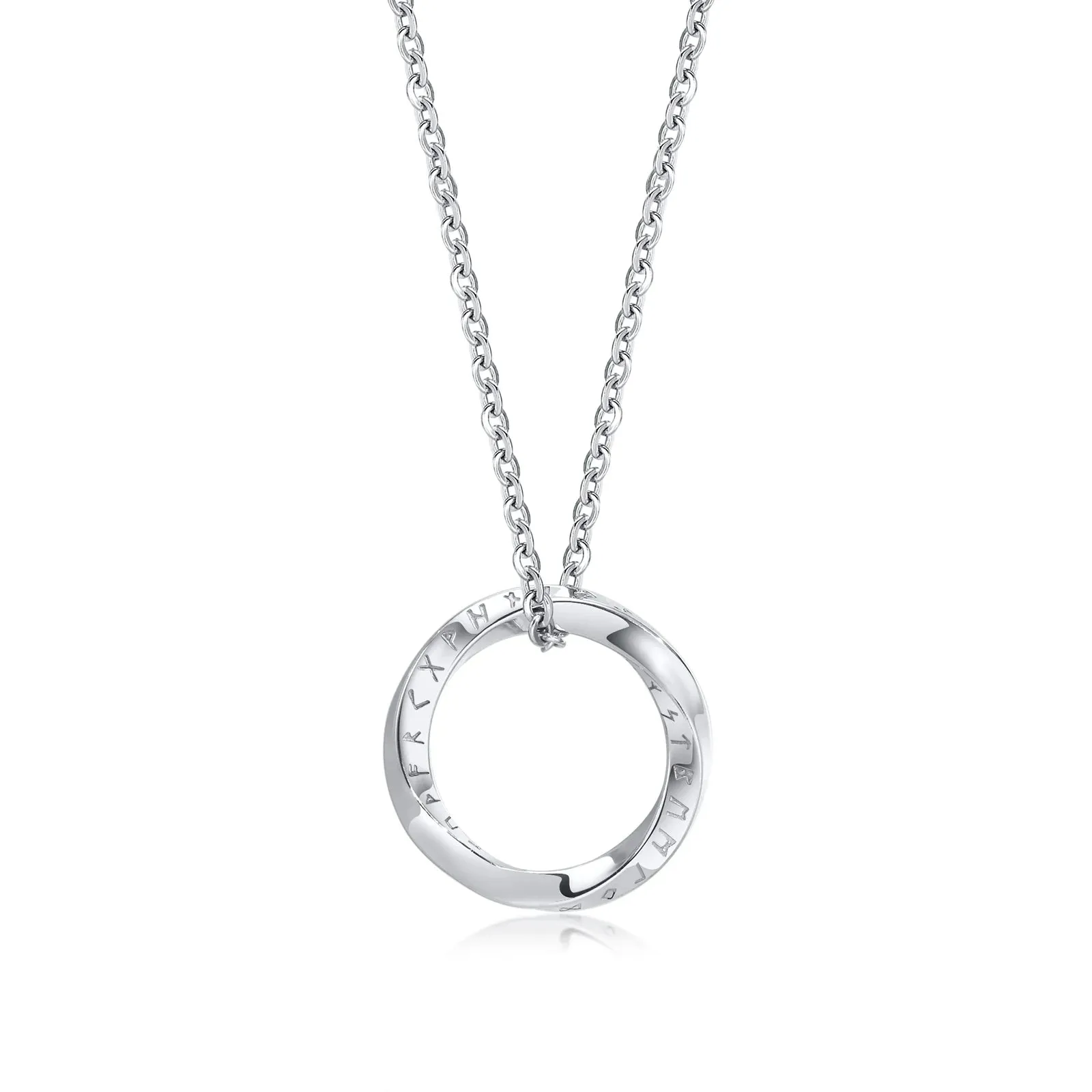 Vnox Norse Viking Pendant Necklaces, Men Twisted Stainless Steel Mobius Triangle Charm, Vegvisir Nordic Valknut Geometric Collar