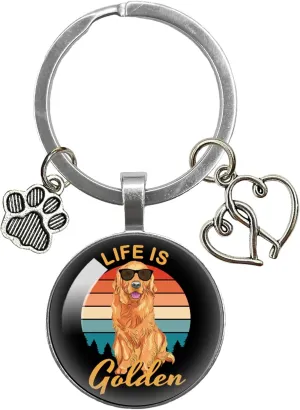 YAZMEEN Funny Transparent Cabochons Keychain with Pendant Metal Keychain Funny Keychain Gifts for Office Worker Nurse Doctor