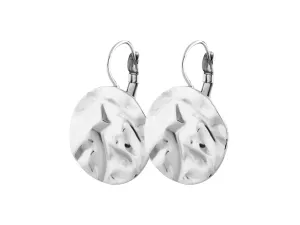 ZAELA SHINY SILVER EARRINGS